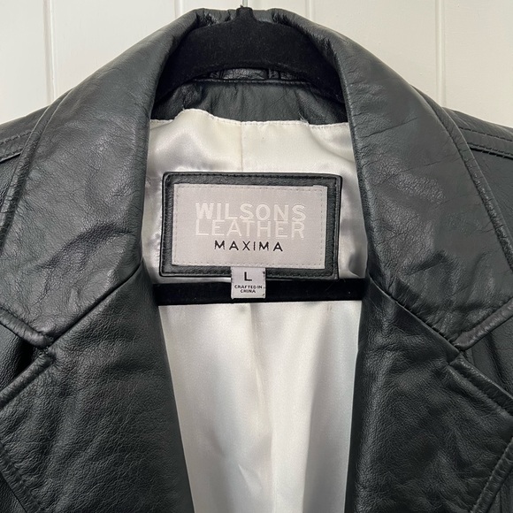 Vintage Black Wilson’s Leather Maxima Jacket Large - Picture 2 of 8